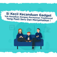 COVER SI KECIL KECANDUAN GADGET