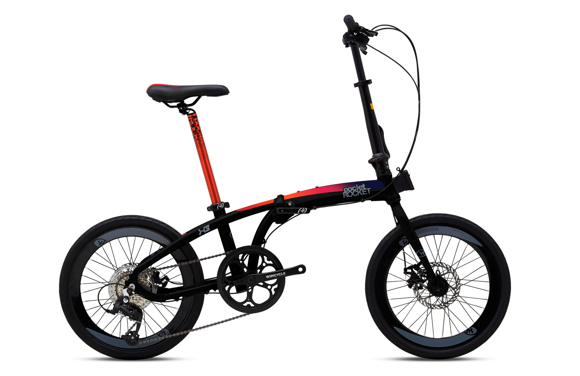 Sepeda Lipat Pocket Rocket X3 Wimcycle Indonesia