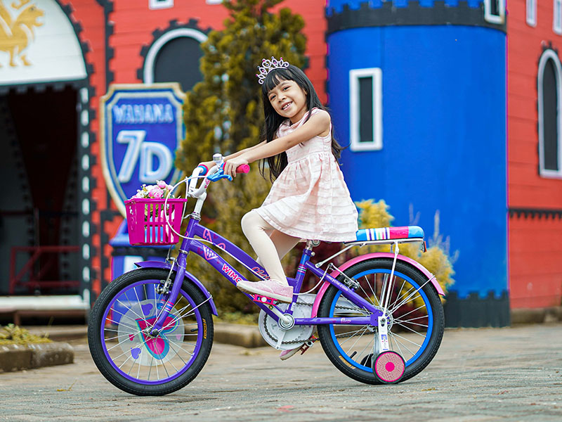 Sepeda Anak Perempuan Wimcycle Clara Purple
