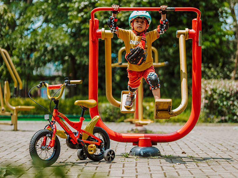bermain sepeda dapat meningkatkan kemandirian pada anak