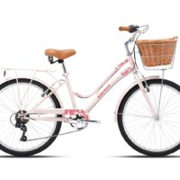 Sepeda Perempuan Seona 24" City Bike Pink