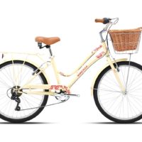 Sepeda Perempuan Seona 24" City Bike Cream