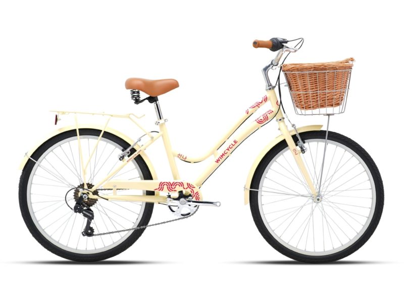 Sepeda Perempuan Seona 24" City Bike Cream
