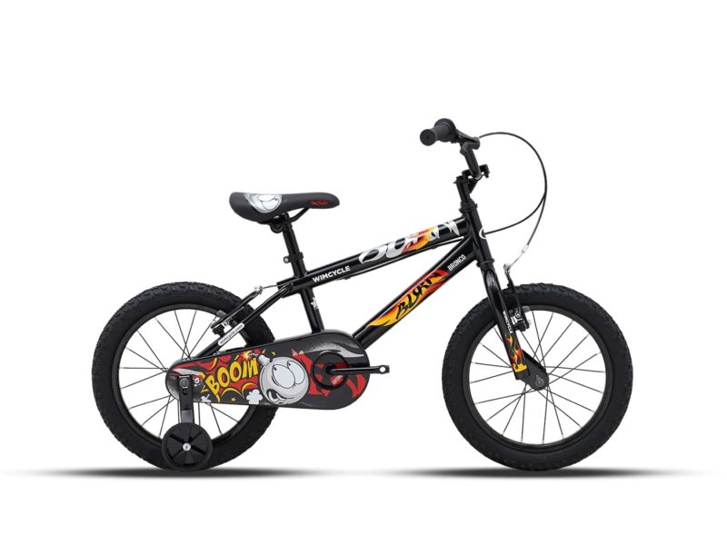Sepeda Anak BMX Wimcycle Bronco Series Burn 16 Black
