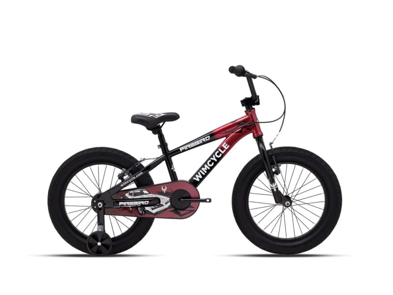 Sepeda BMX Anak Wimcycle Firebird 18" Black Red MY25