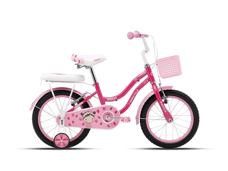 MY23 Sepeda Anak Perempuan Wimcycle ELENA STRAWBERRY Pink 16"