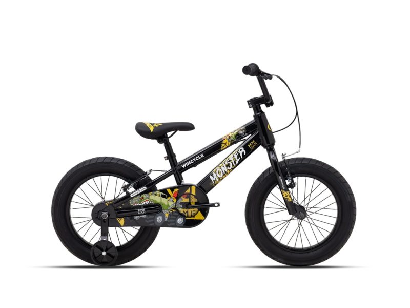 MY24 Sepeda Anak BMX Wimcycle BECKMAN MONSTER Black 16"