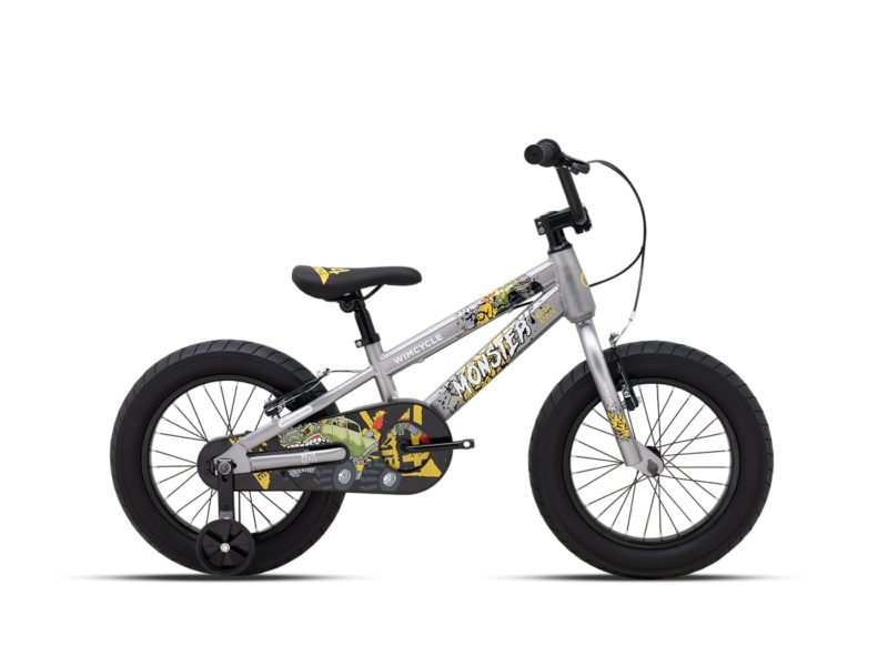 MY24 Sepeda Anak BMX Wimcycle BECKMAN MONSTER GREY 16"