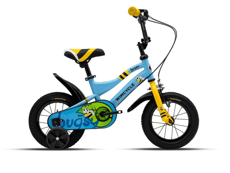 Sepeda Anak Wimcycle Bugsy AQA 12" Blue Bee