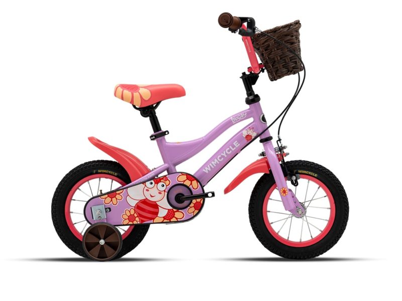 Sepeda Anak Wimcycle Bugsy AQA 12" Pink Bee