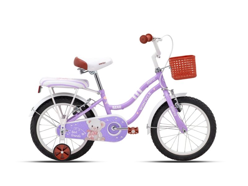 MY25 Sepeda Anak Perempuan Wimcycle Elena Bear 16" PURPLE