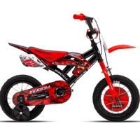 Sepeda anak moto cross Wimcycle Mobby Army Black