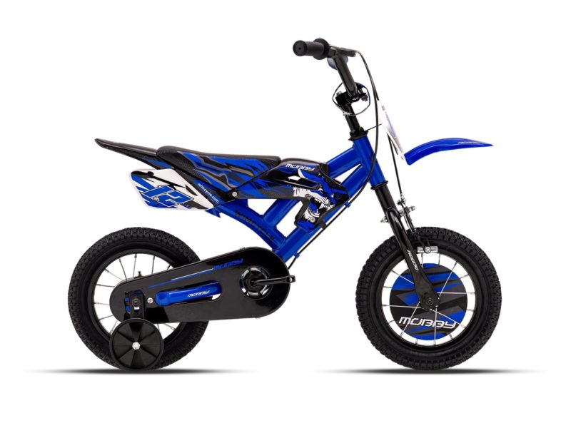 Sepeda anak moto cross Wimcycle Mobby Blue