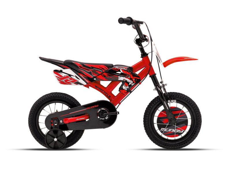 Sepeda anak moto cross Wimcycle Mobby Red