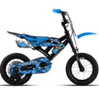 Sepeda anak moto cross Wimcycle Mobby Army Blue